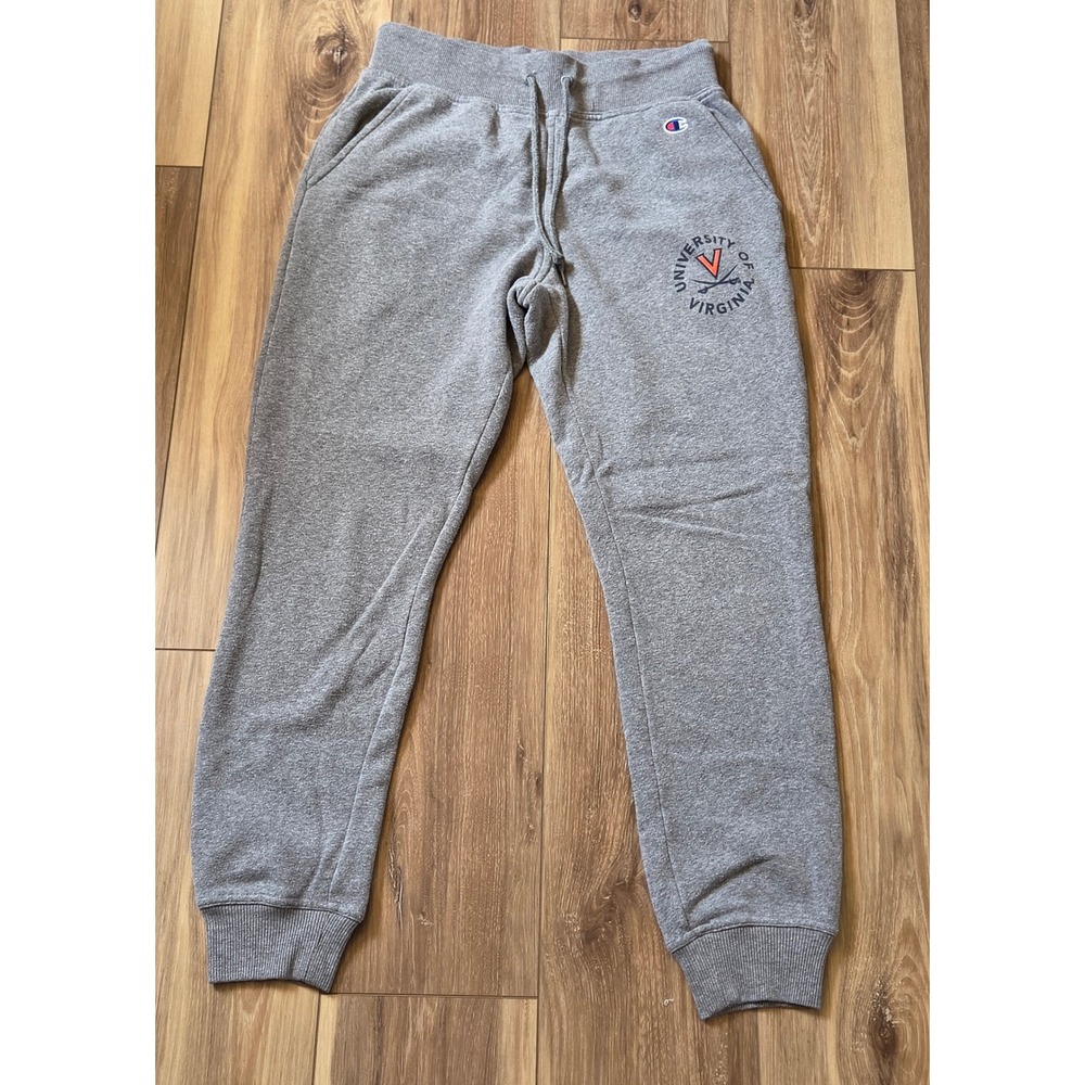 Champion University Of Virginia Jogger Pants Men's Size Small Gray